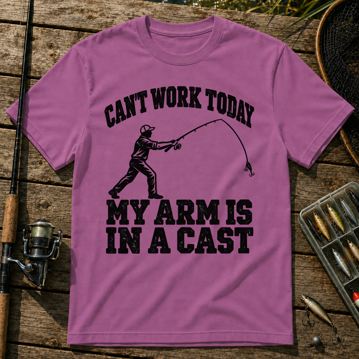 In A Cast T-Shirt in Berry
