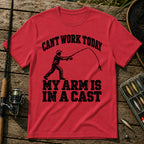 In A Cast T-Shirt in Red