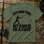 In A Cast T-Shirt in Military