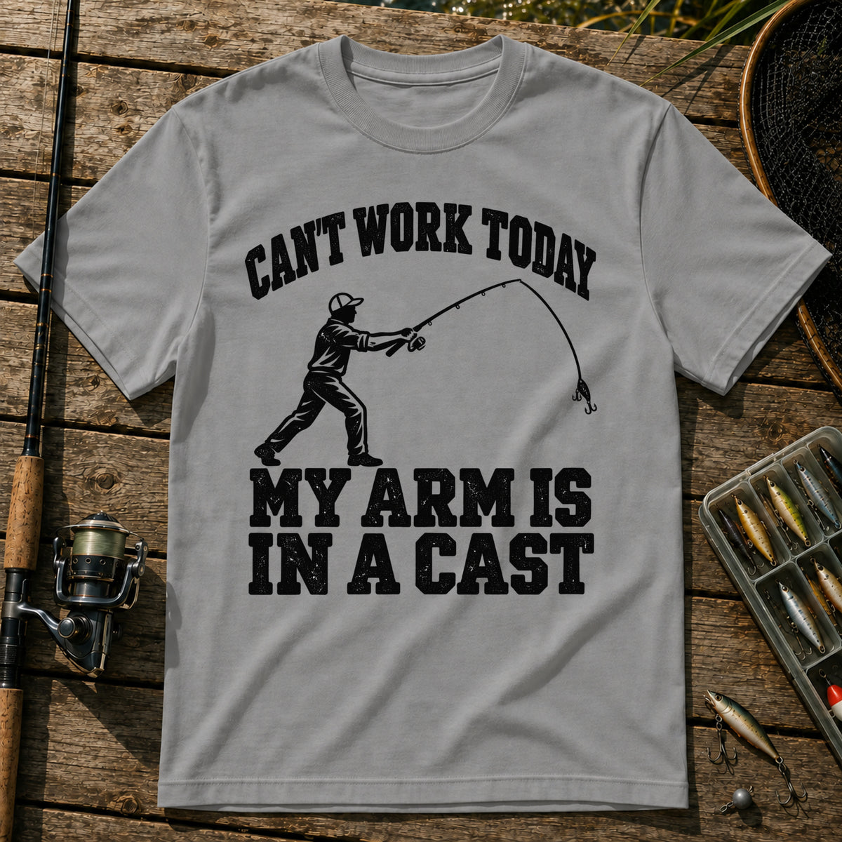In A Cast T-Shirt in Grey