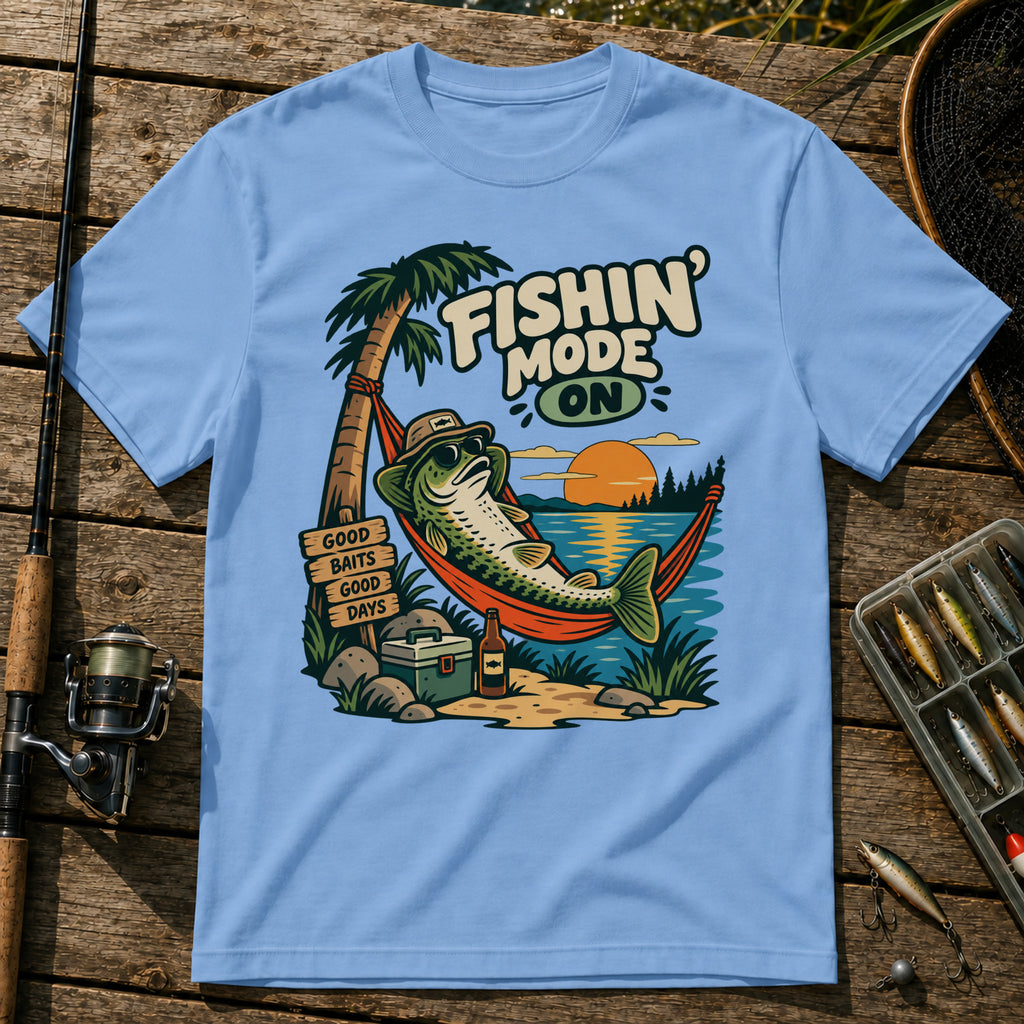 Fishing Mode T-Shirt in Blue