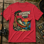 Fishing Mode T-Shirt in Red