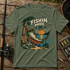 Fishing Mode T-Shirt in Military