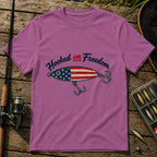 Hooked Freedom T-Shirt in Berry