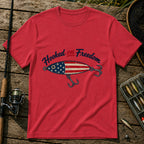 Hooked Freedom T-Shirt in Red