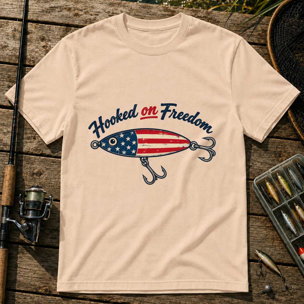 Hooked Freedom T-Shirt in Cream