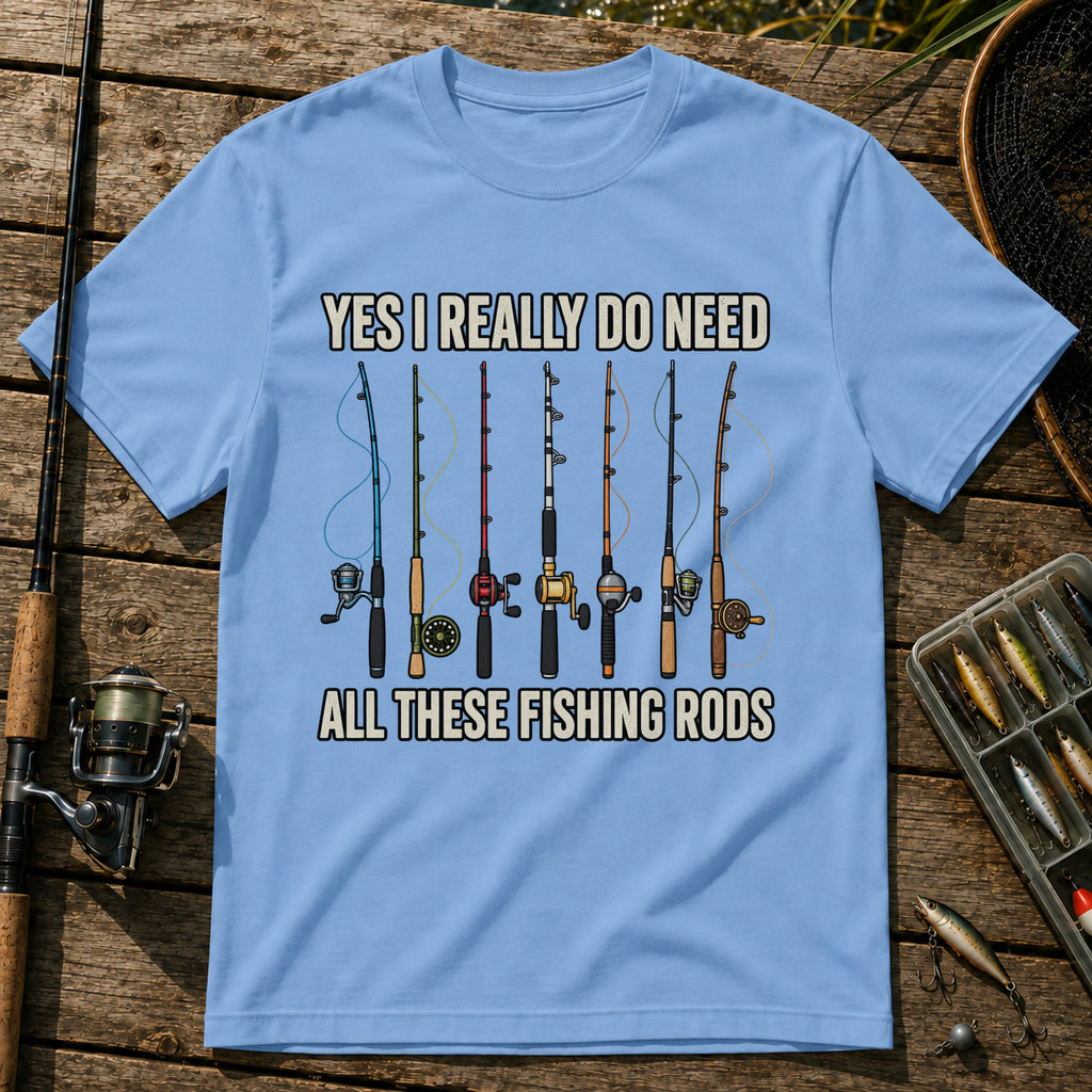 All Rods T-Shirt in Blue