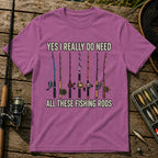 All Rods T-Shirt in Berry