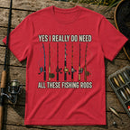 All Rods T-Shirt in Red