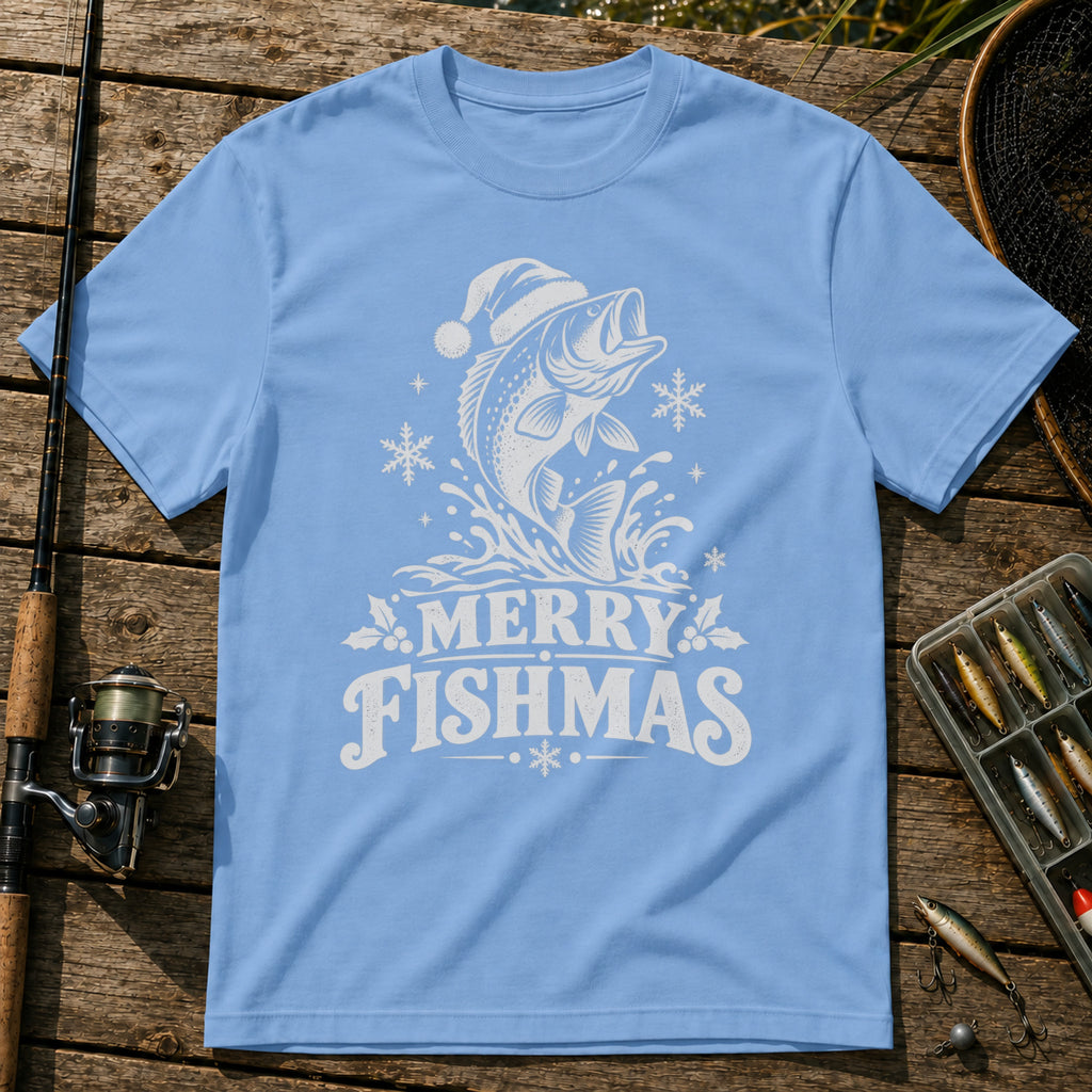 Fishmas T-Shirt in Blue