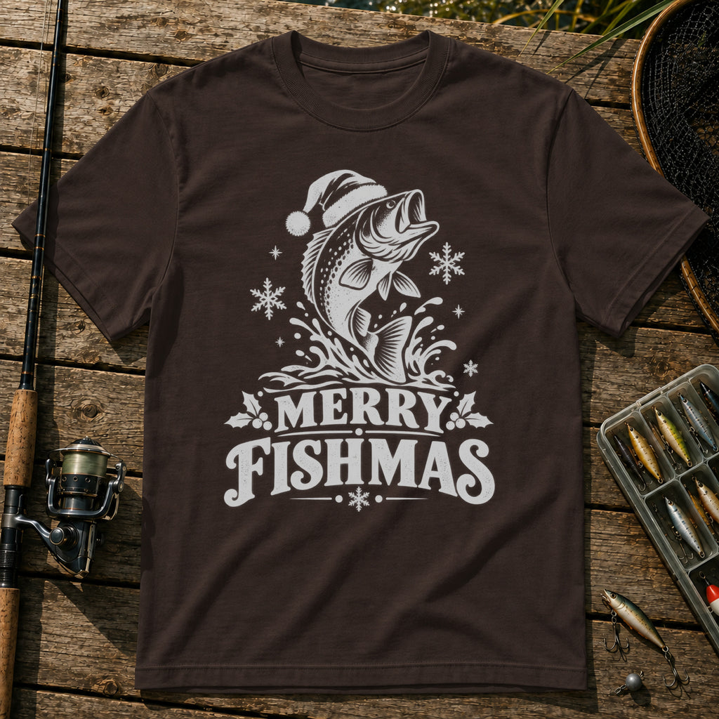 Fishmas T-Shirt in Brown