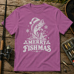 Fishmas T-Shirt in Berry