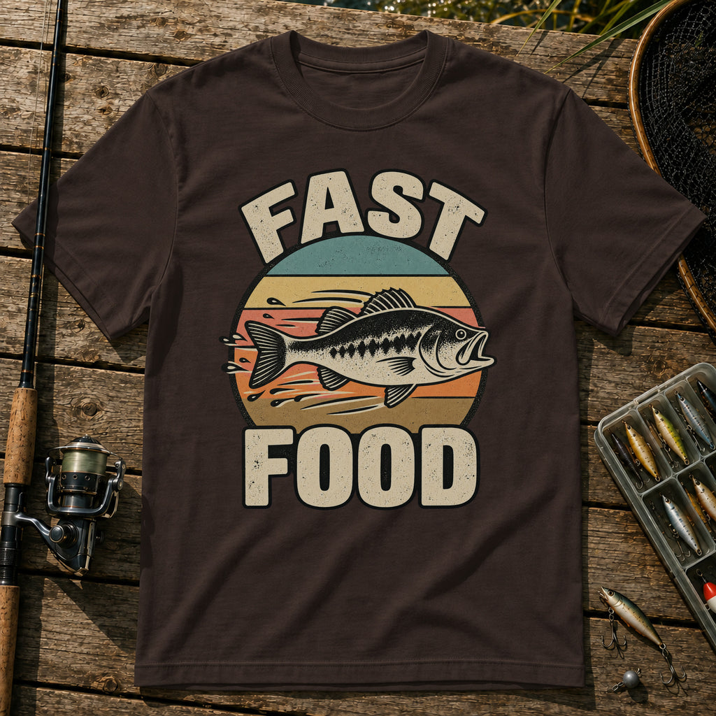 Fast Food T-Shirt in Brown
