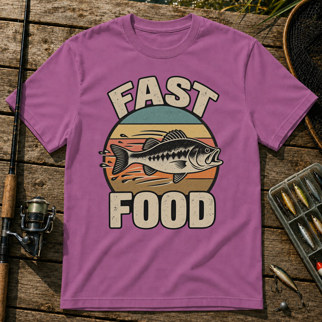 Fast Food T-Shirt in Berry