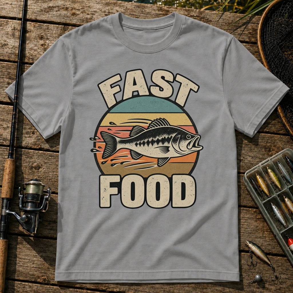 Fast Food T-Shirt in Grey