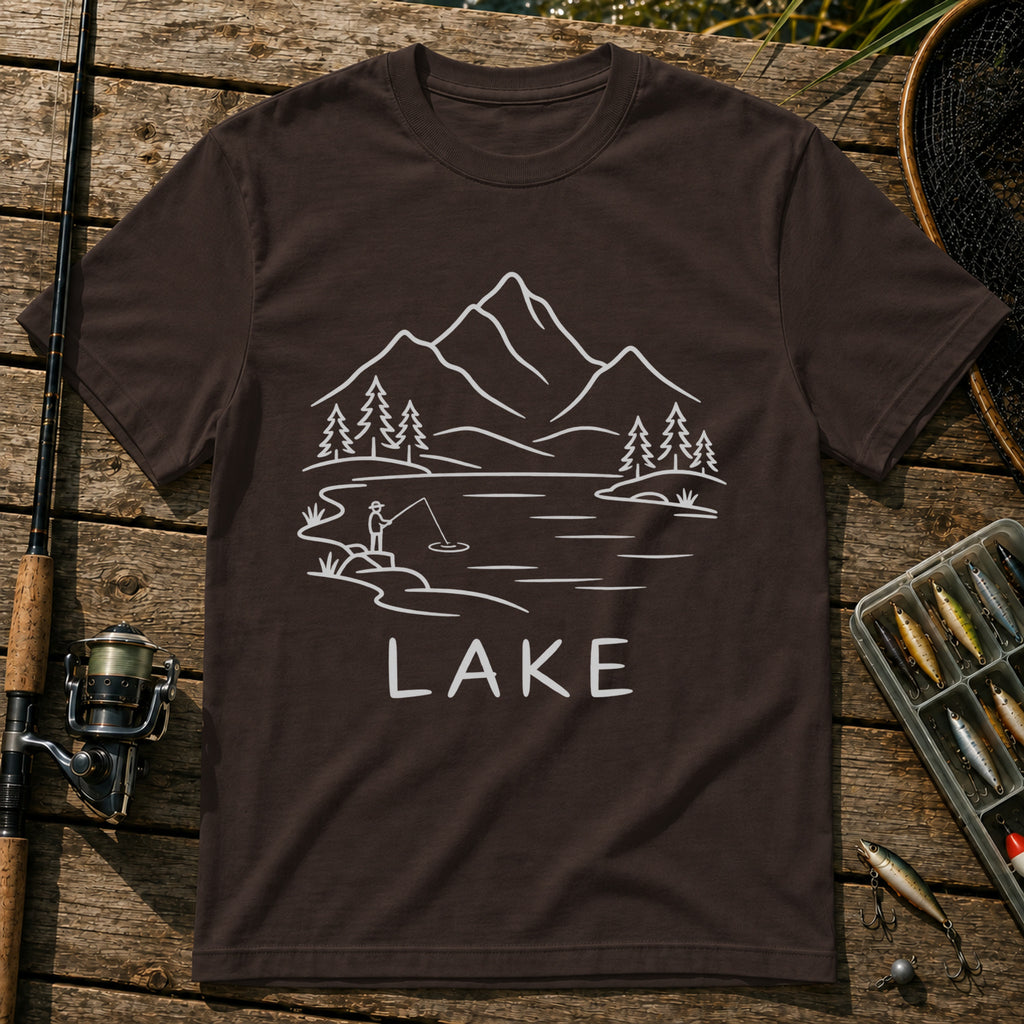 Lake T-Shirt in Brown