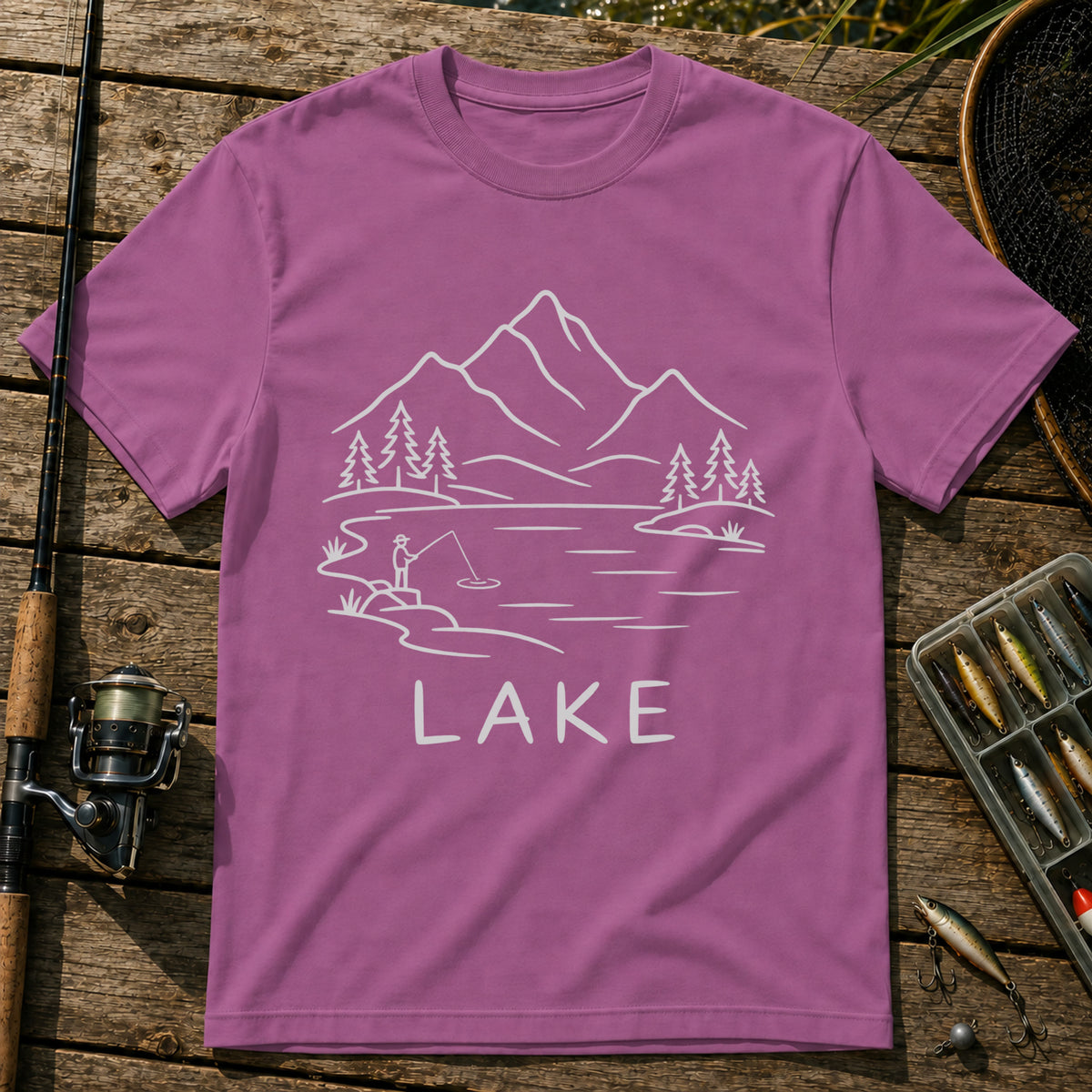 Lake T-Shirt in Berry