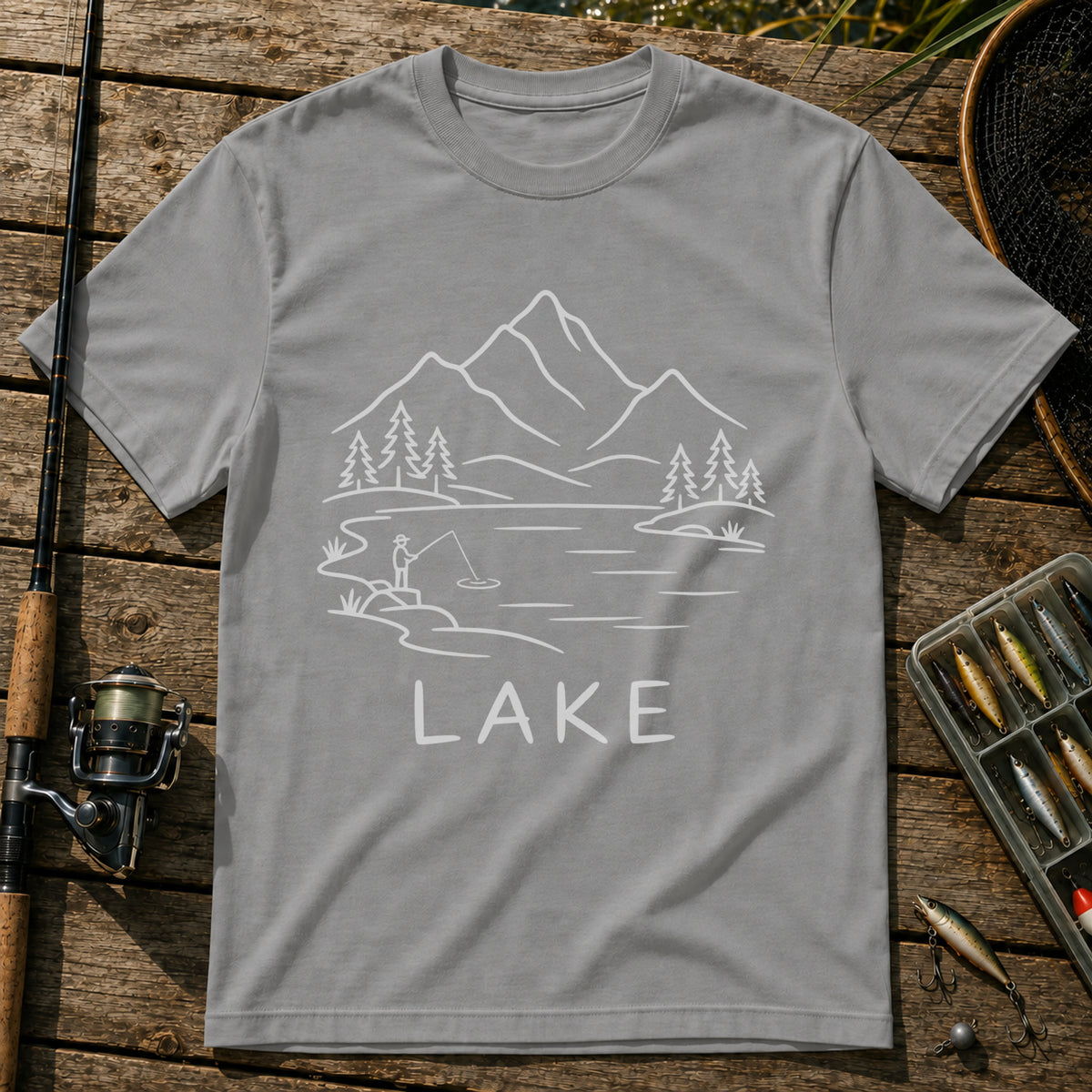 Lake T-Shirt in Grey