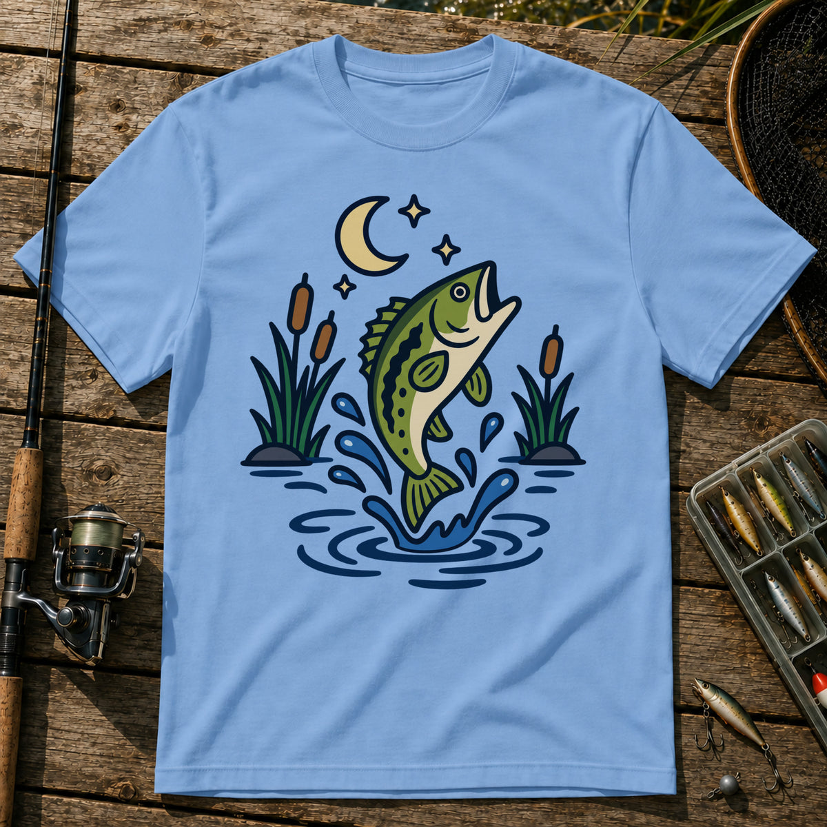 Night Jump T-Shirt in Blue