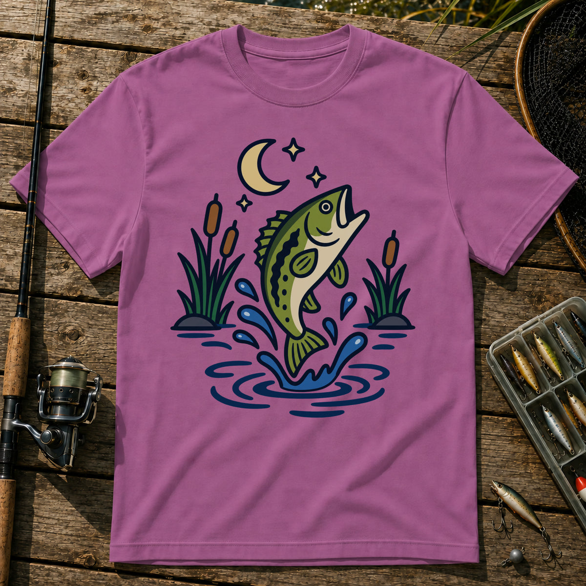 Night Jump T-Shirt in Berry