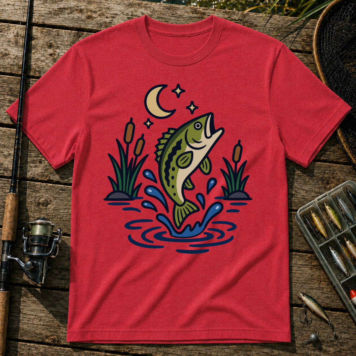 Night Jump T-Shirt in Red