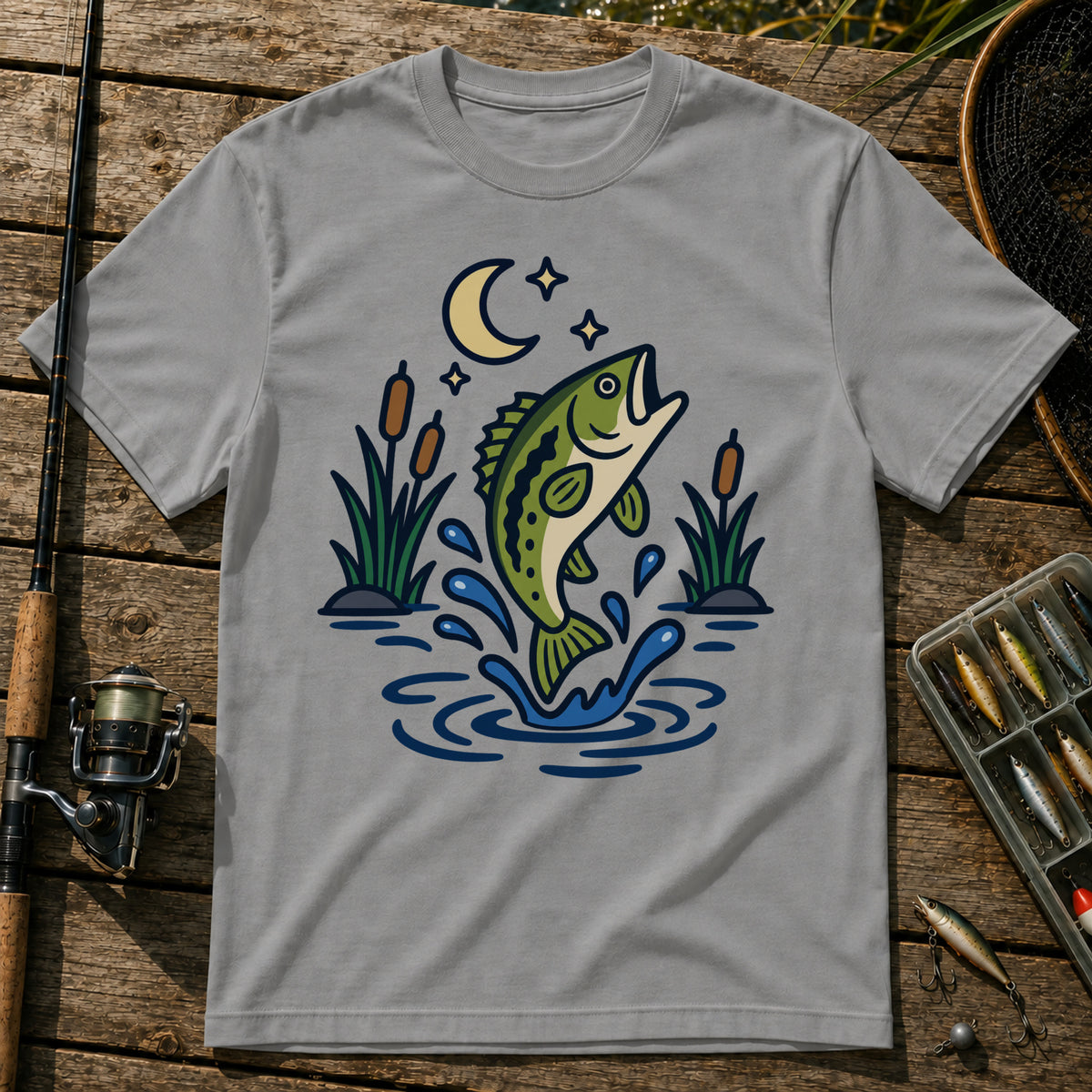 Night Jump T-Shirt in Grey