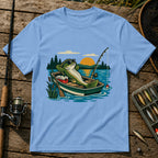 Vibing On Boat T-Shirt in Blue