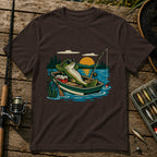 Vibing On Boat T-Shirt in Brown