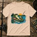 Vibing On Boat T-Shirt in Cream