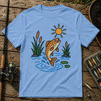 Jumping Fish T-Shirt in Blue