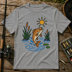 Jumping Fish T-Shirt in Grey