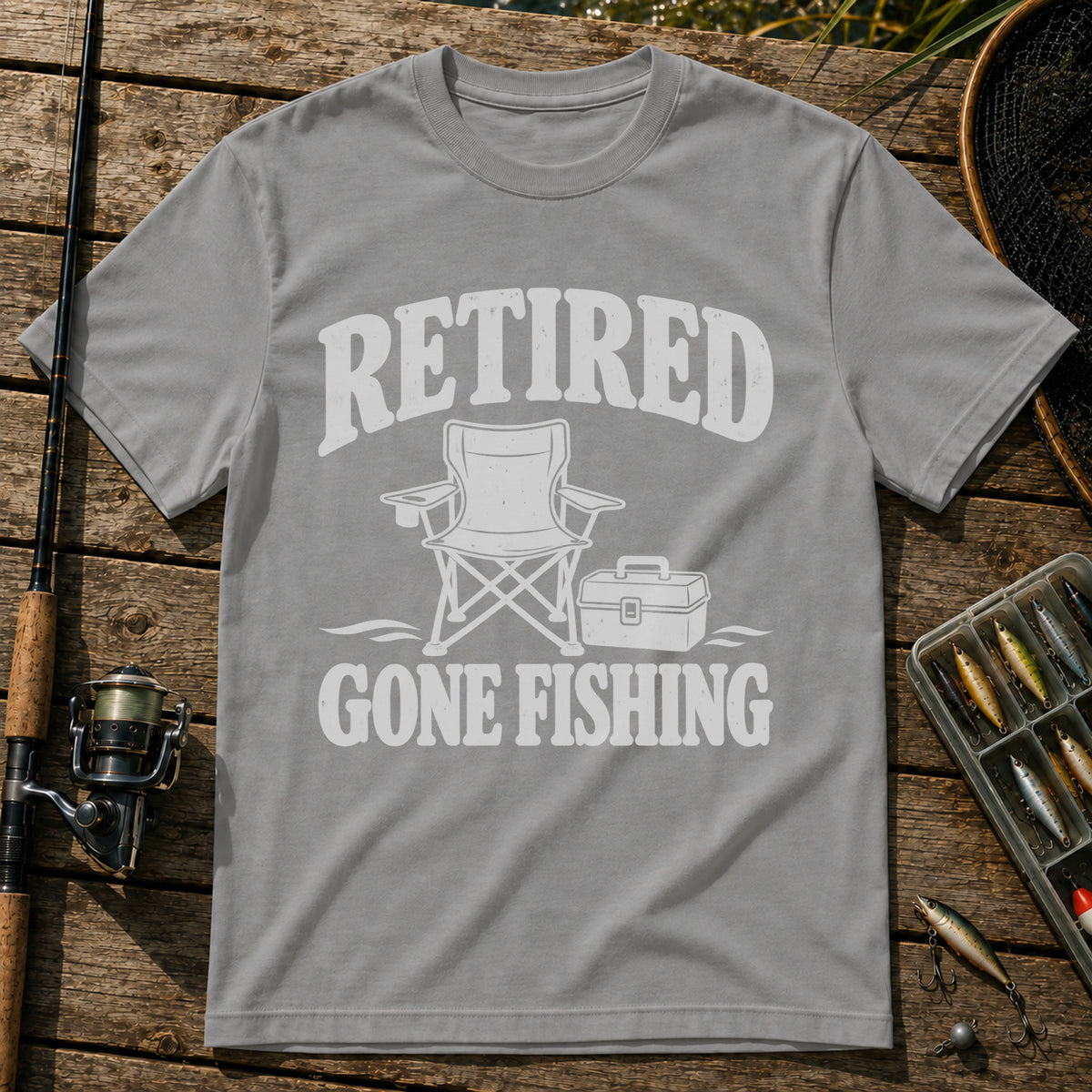 Retired T-Shirt in Grey