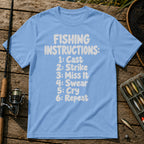 Instructions T-Shirt in Blue