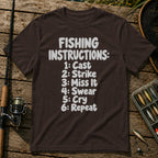 Instructions T-Shirt in Brown