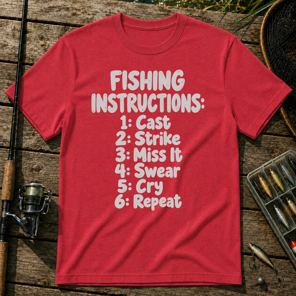 Instructions T-Shirt in Red