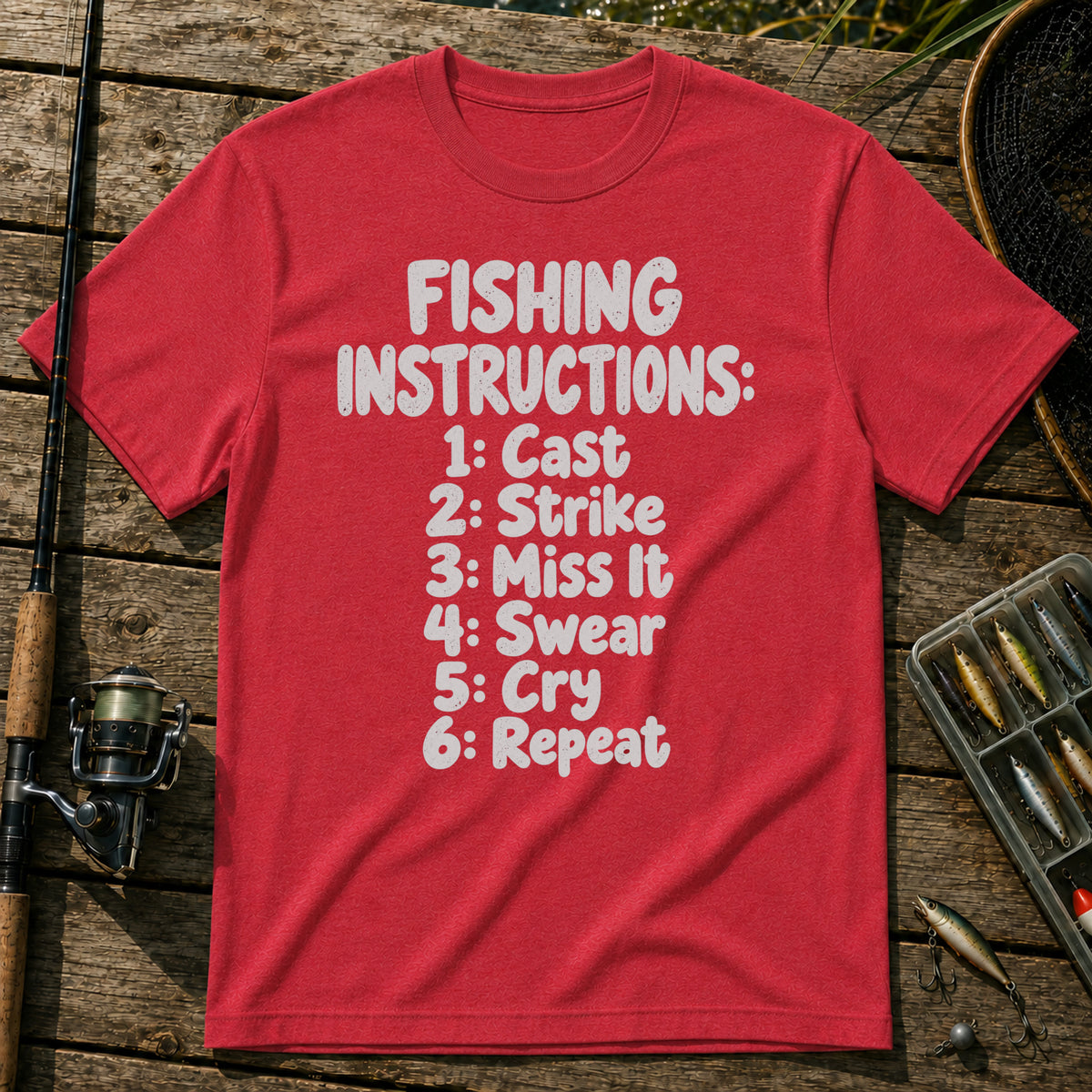 Instructions T-Shirt in Red
