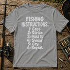 Instructions T-Shirt in Grey