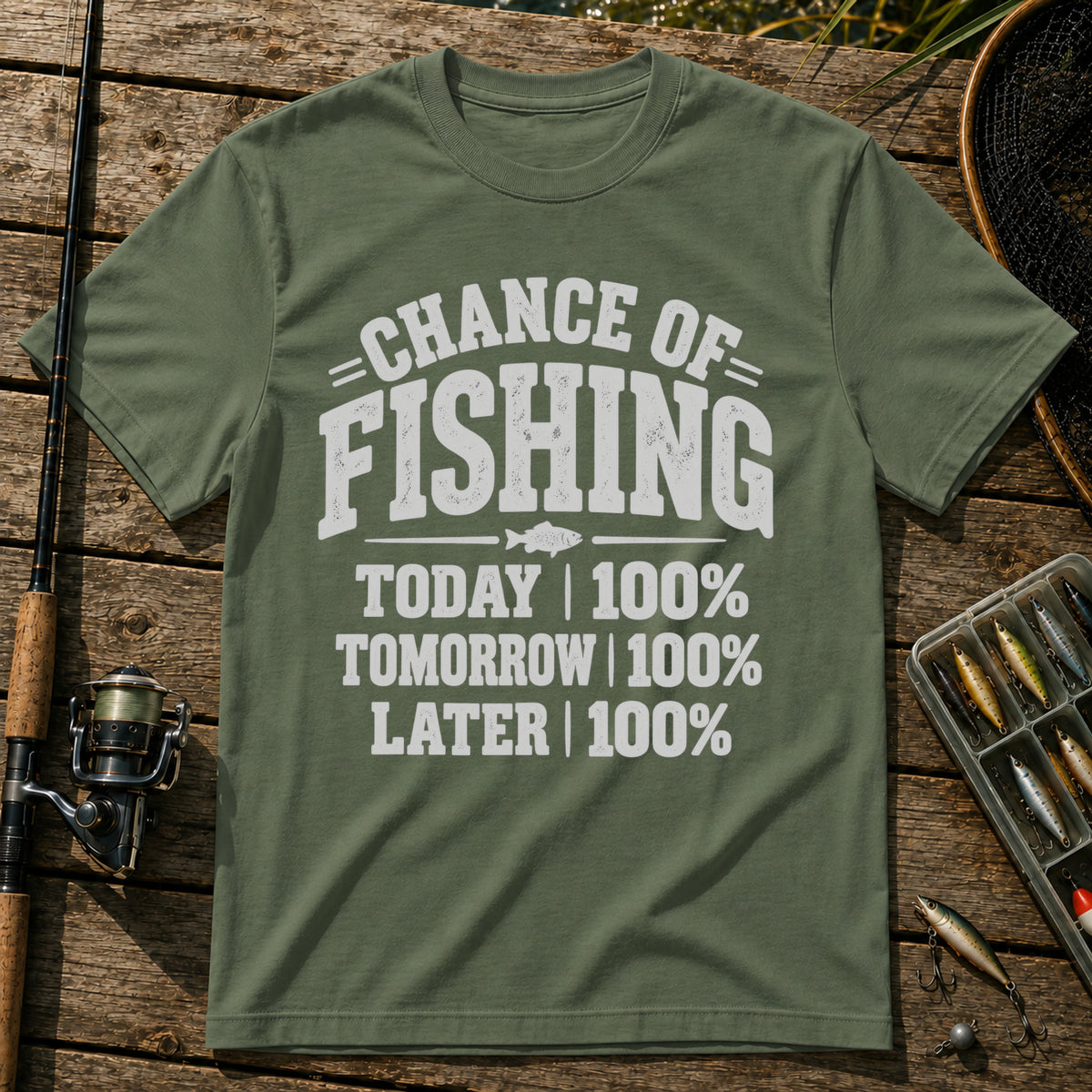 Good Chance T-Shirt in Military