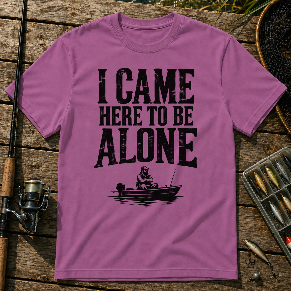 Be Alone T-Shirt in Berry