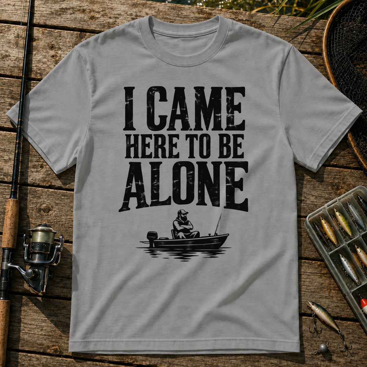 Be Alone T-Shirt in Grey