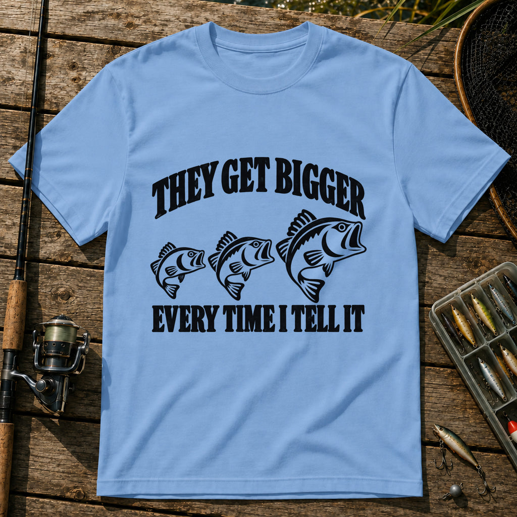 Get Bigger T-Shirt in Blue