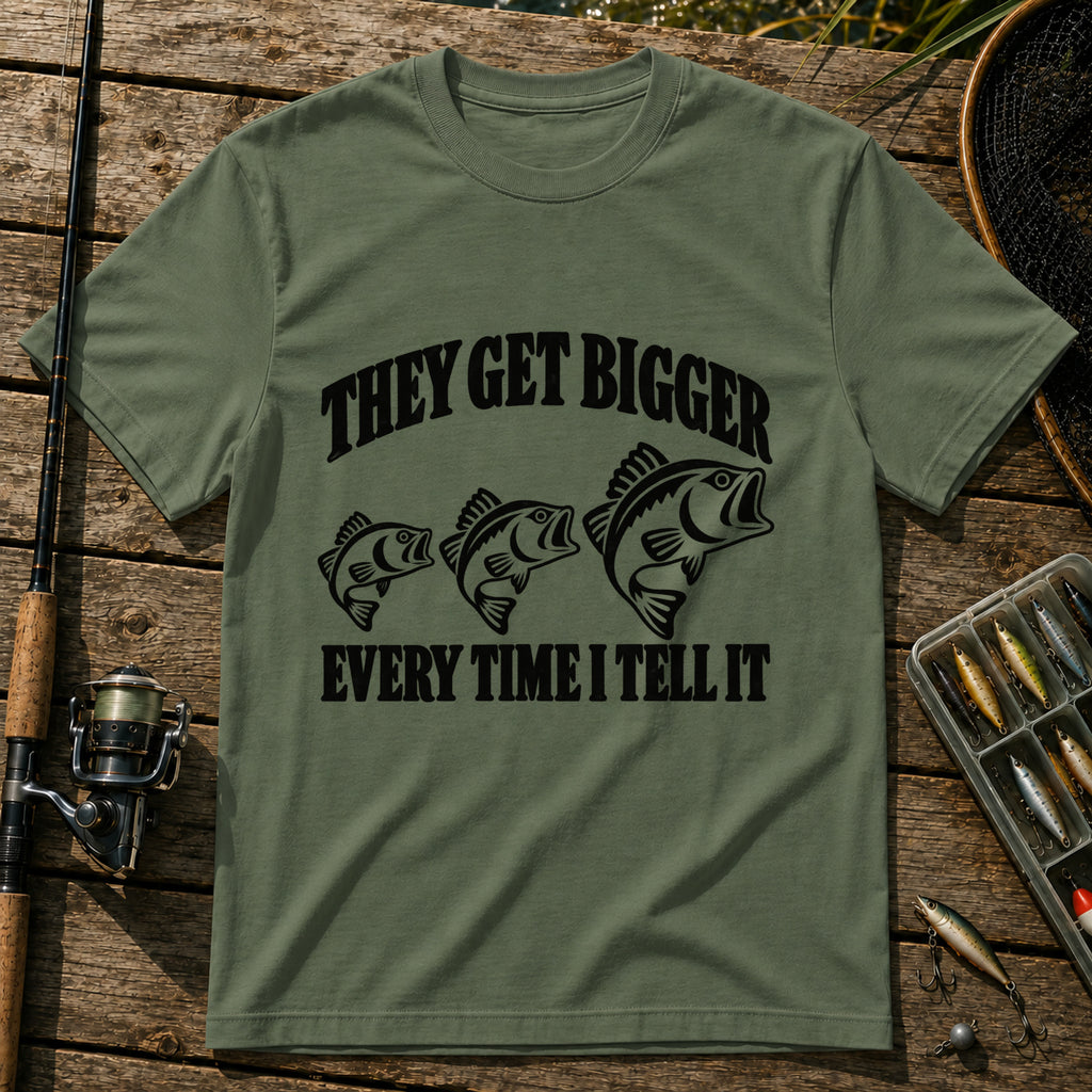 Get Bigger T-Shirt in Military