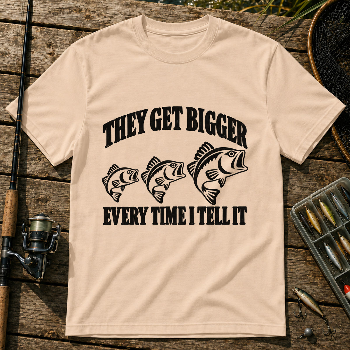 Get Bigger T-Shirt in Cream