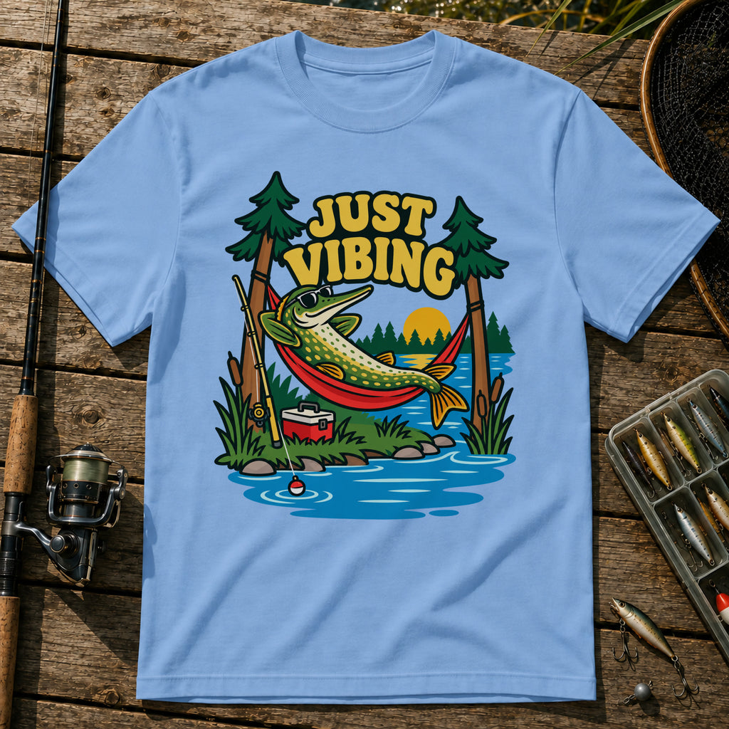 Lying Down T-Shirt in Blue