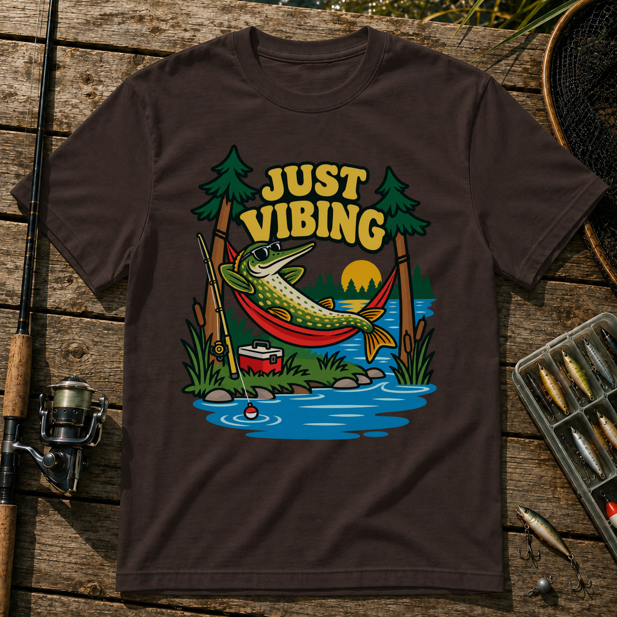 Lying Down T-Shirt in Brown