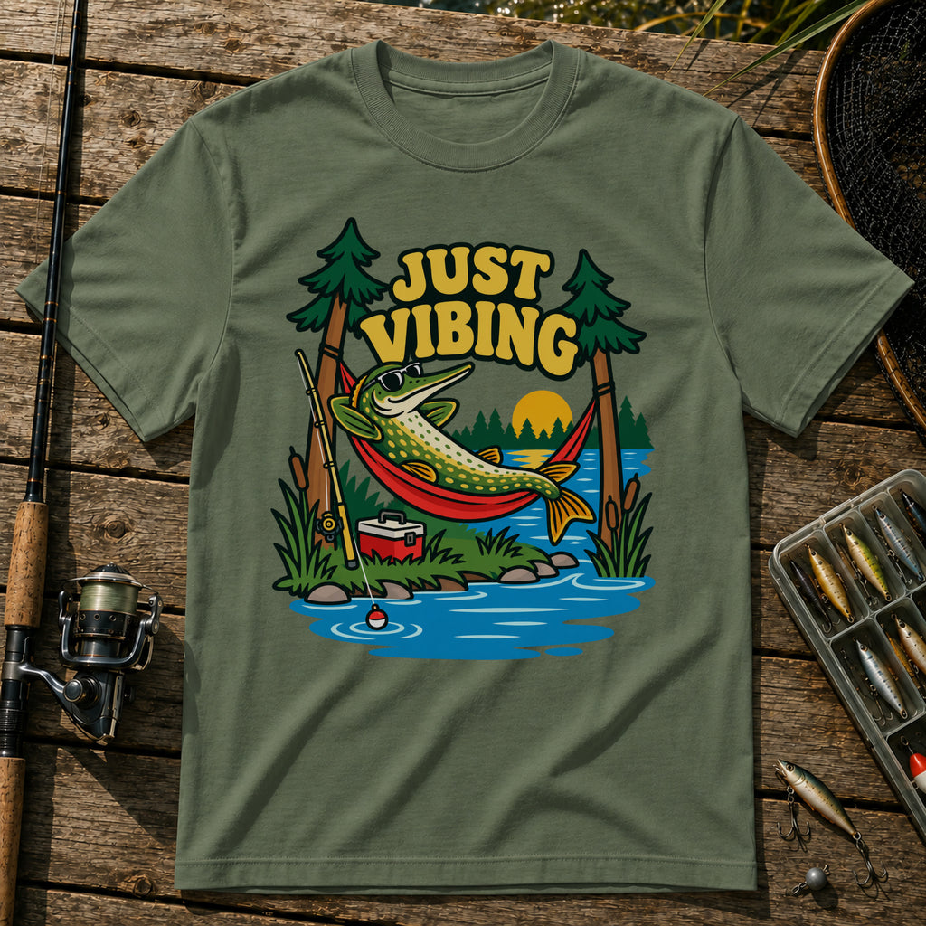 Lying Down T-Shirt in Military