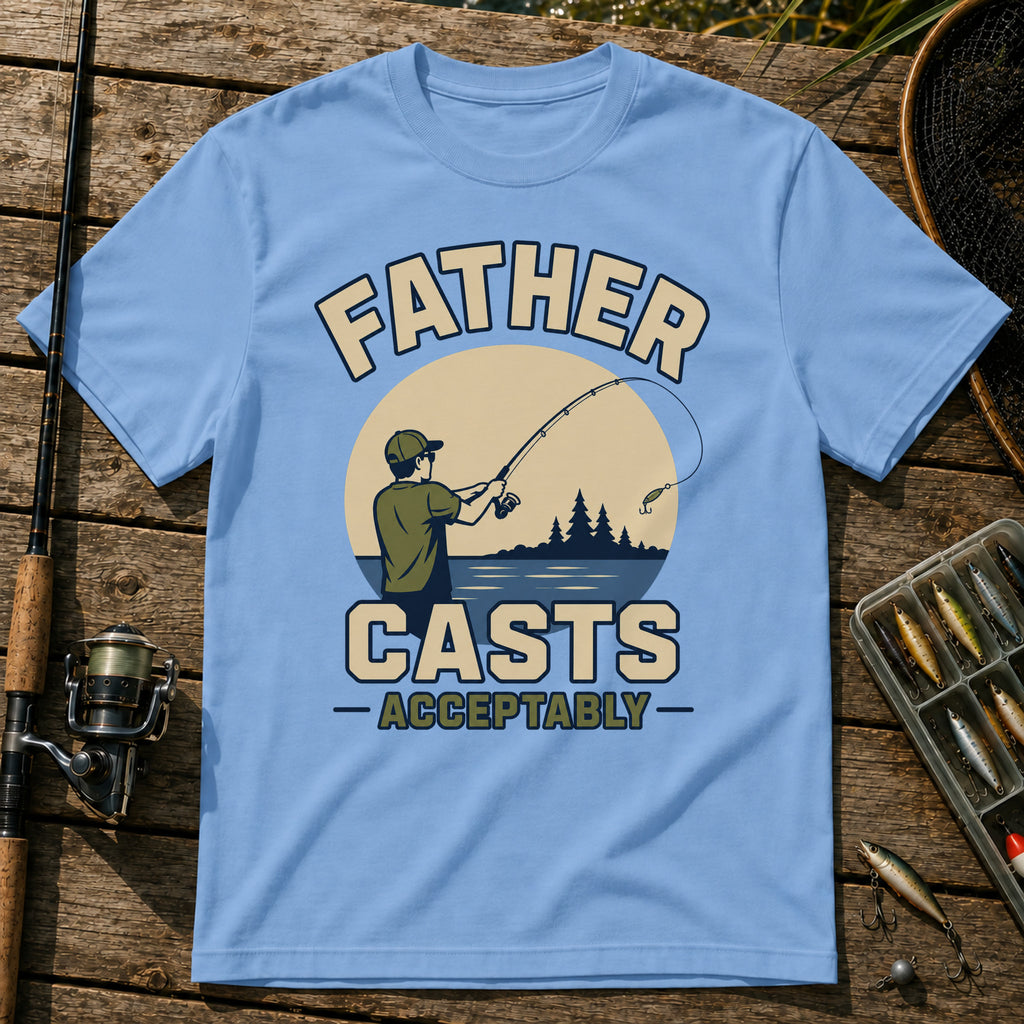 Faster Casts T-Shirt in Blue