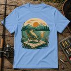 Vibing Fish T-Shirt in Blue