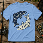 Yin And Yang T-Shirt in Blue