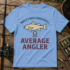 WORLD'S MOST CONSISTENTLY AVERAGE ANGLER T-Shirt in Blue